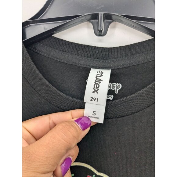 The Little Mermaid T Shirt Adult Size S Disney Neon Graphic Print Retro Princess - Picture 4 of 6